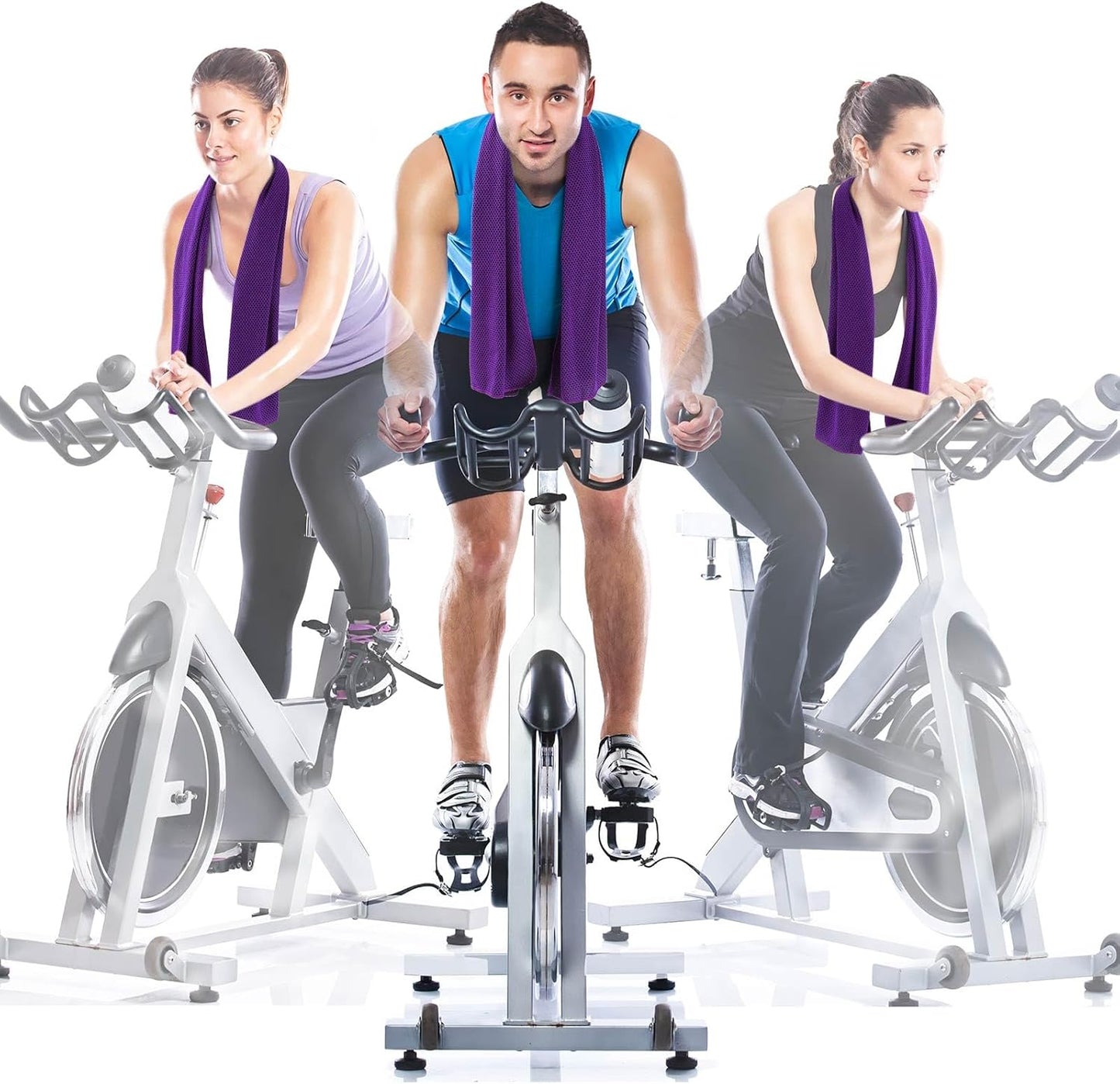 Hosuly 30 Pack Cooling Towels, 40"x12" Ice Breathable Soft Chilly Sweat Rag Microfiber Workout Rags for Gym Cooling Towels for Neck and Face for Yoga Golf Sport Running