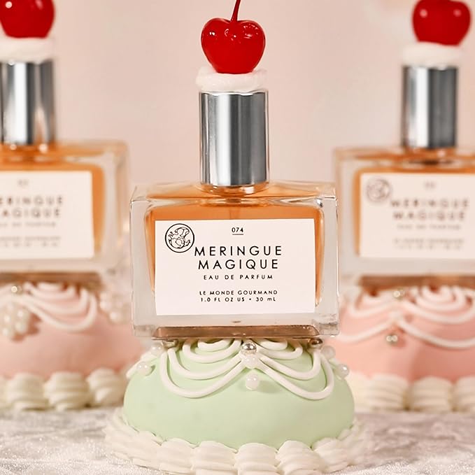Le Monde Gourmand Meringue Magique Eau de Parfum, Gemeni Bakes Collaboration - 1 fl oz (30 ml) - Praline, Orange, Gardenia Perfume Notes