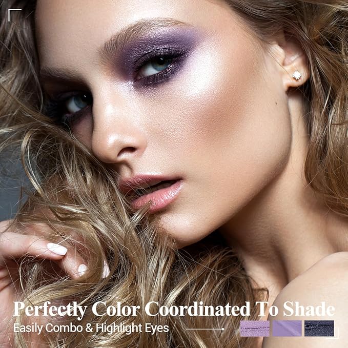 Neutral Eyeshadow Stick Makeup Set, Metallic Shimmer Matte Cream Eye Shadow Eyeliner Brightener Pencil Crayon - Classic 6PCS A011