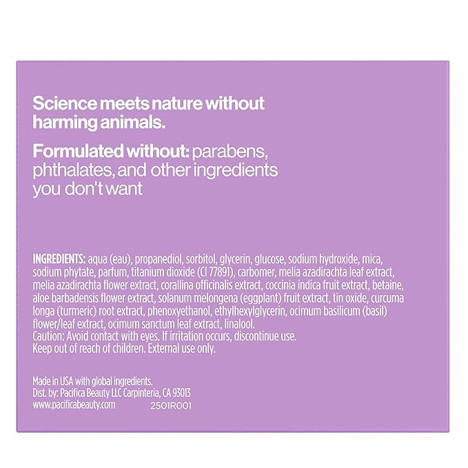 Pacifica Lavender Glow Shimmering Body Jelly – Moon-Kissed Illuminator & Hydrating Body Gel, Lightweight Glow Highlight with Lavender & Vanilla, Clean Beauty, Vegan, Cruelty-Free, 6 oz