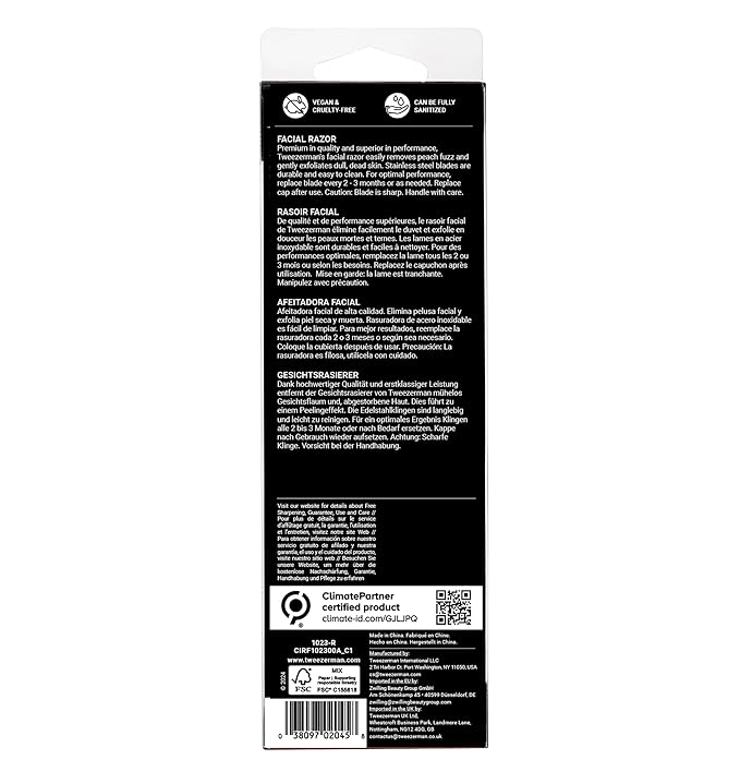 Tweezerman Stainless Steel Facial Razor