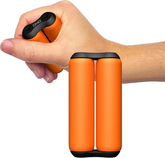 ONO Roller - Handheld Fidget Toy for Adults | Help Relieve Stress, Anxiety, Tension | Promotes Focus, Clarity | Compact, Portable Design (Junior Size/ABS Plastic, Orange)