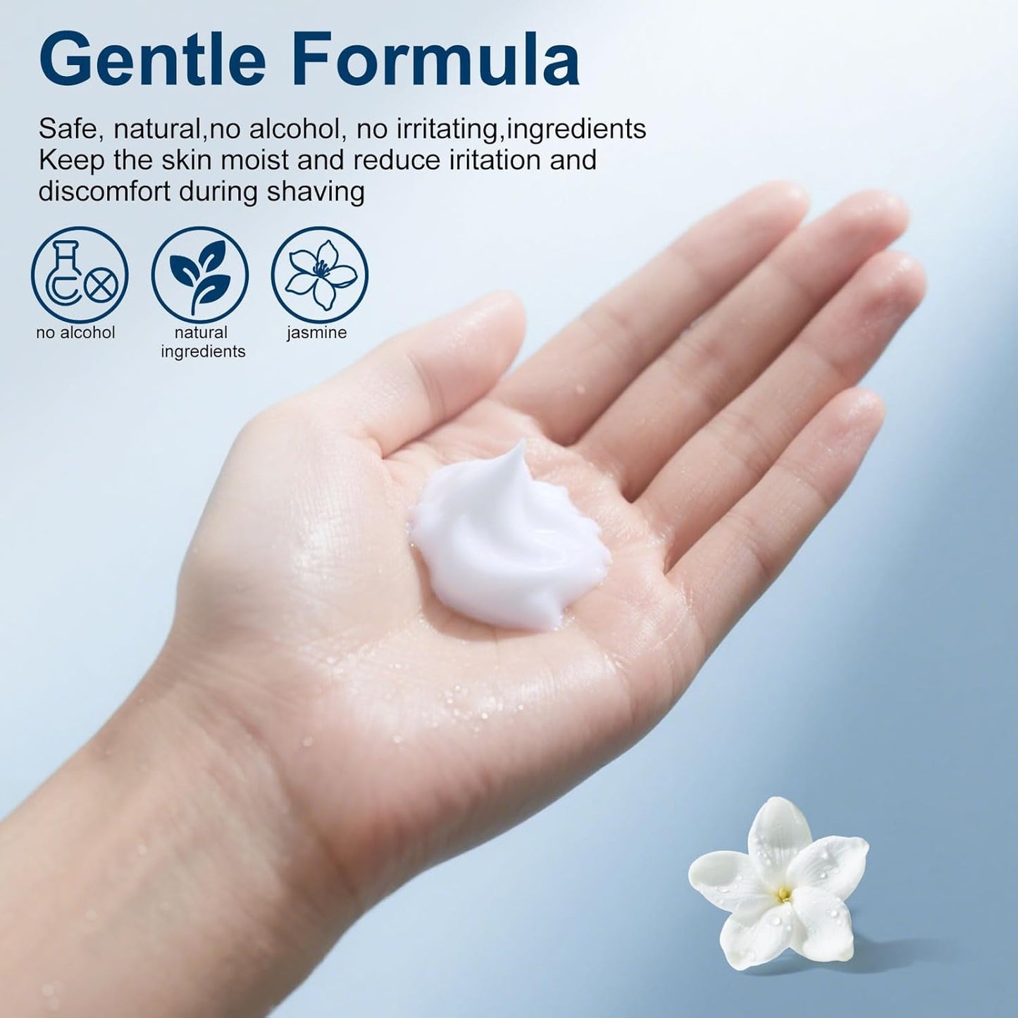 Shaving Cream Bulk Travel,8ml/0.28 oz Travel Shave Cream Disposable Shaving Cream in Bulk for Hotel Homeless （Jasmine，pack of 200)