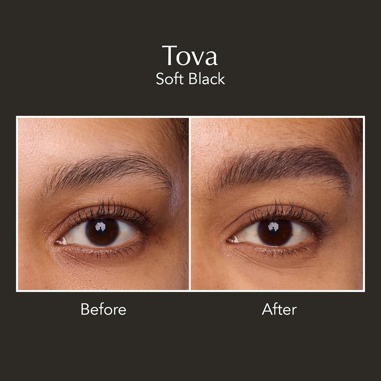 Thrive Causemetics Infinity Waterproof Eyebrow Pencil, Retractable Brow Pencil with Hyaluronic Acid & Shea Butter, Dual Ended Eyebrow Brush Spoolie, Fine Tip, Vegan & Cruelty Free, Tova (Soft Black)