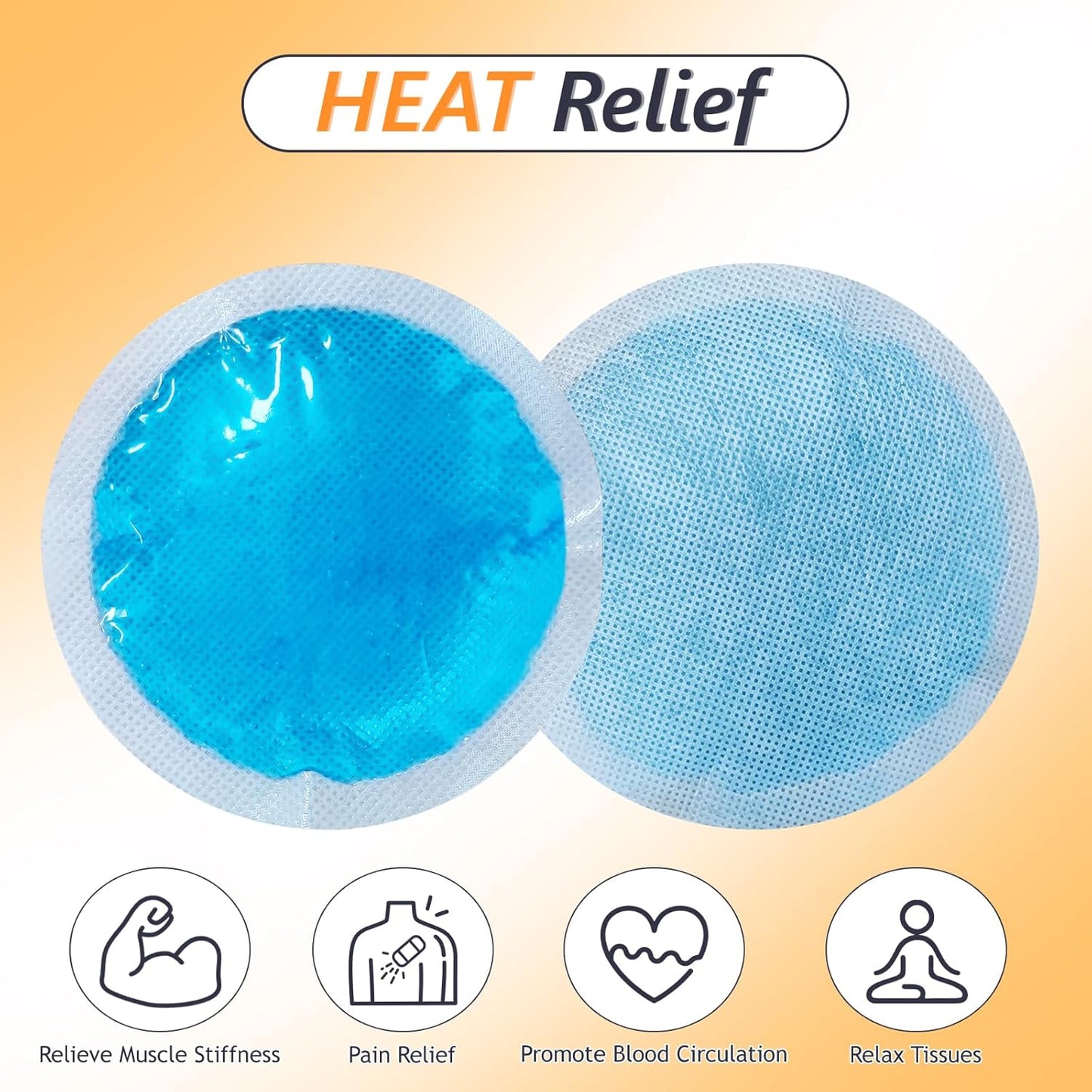 Hot & Cold Gel Packs for Pain Relief 18PCS Reusable Blue Cold Pack Ice Packs with Cloth Backing for Swelling, Bruises, Injuries, Surgery, Toothache (18 Pack)