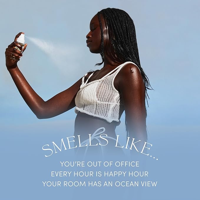 OUAI St. Barts Bundle - Includes Hair & Body Mist (3.3 Oz) for Head-to-Toe Fragrance and Hydrating Body Cream (7.5 Oz) for Smooth, Supple Skin that Smells Amazing - 2 Piece Bundle