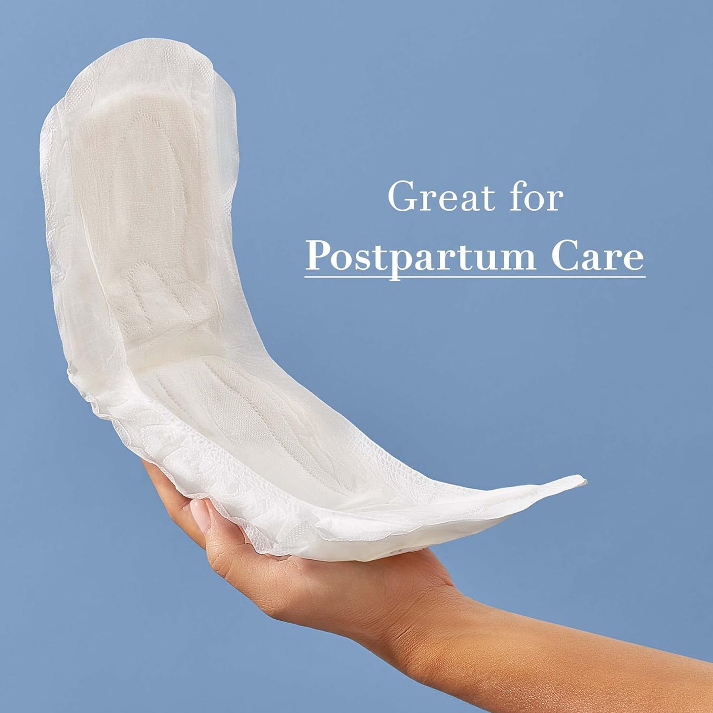 Rael Incontinence Pads for Women, Organic Cotton Cover - Postpartum Essential, Heavy Absorbency, Bladder Leak Control, 4 Layer Core with Leak Guard Technology, Long Length (Ultimate, 20 Count)