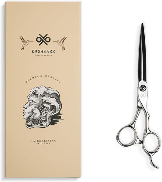 6.3" Hair Scissors – Special Blade Angle, Ideal for both Straight Cutting and Slide Cutting, Baber Shears Made with Premium VG10 Steel, Lightweight, Razor-Sharp, Ergonomic Handle for Comfort