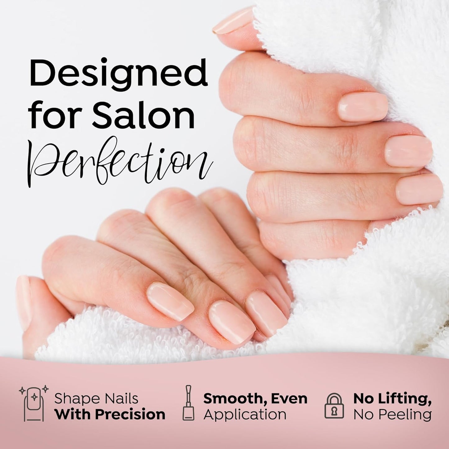 Tones Pro Acrylic Nail Powder, Cover Almond (Soft Nude Beige), (8.5 Fl Oz) - Long-Lasting & Non-Yellowing Polymer for Salon Quality Nail Extensions & 3D Art