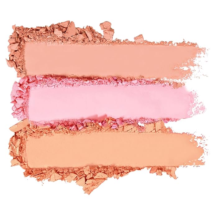 KimChi Chic Beauty Cheeky 3Some Blush Trio, Blush Makeup Palette with 3 Colors, Use Individually or Blend All Shades for Custom Look, 01 Just A Pinch, 0.47 oz