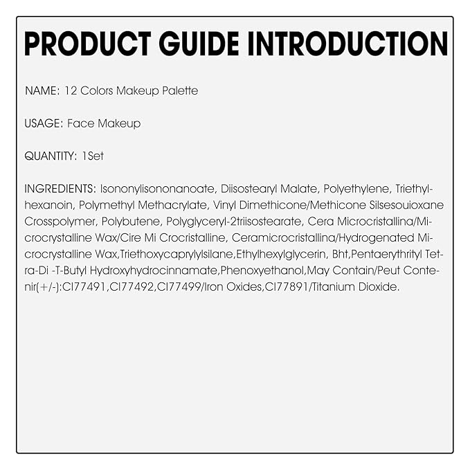 12 Colors Cream [Blush Contour Concealer Highlighter] Makeup Palette for Cheeks - All in One Makeup Palette Kit with Brush, Long Wearing Waterproof Blendable Face Make Up Pallete (#04)