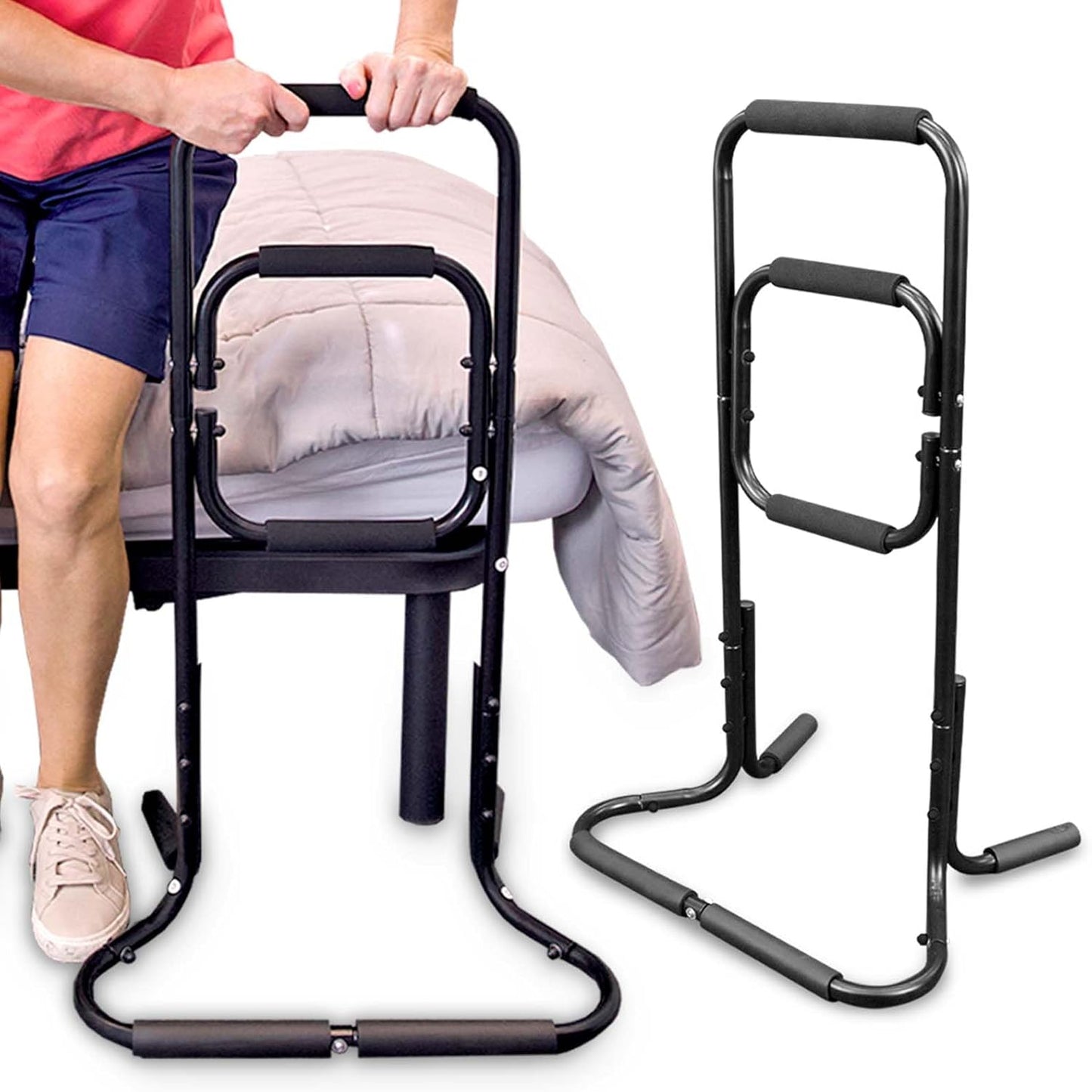 Vive Chair Stand Assist for Elderly - Portable Standing Up Assistance for Seniors - Self Lift Aid Disabled & Handicap Fall Prevention - Side Walker Aid - Help You Get Up from Couch, Bed, & Floor