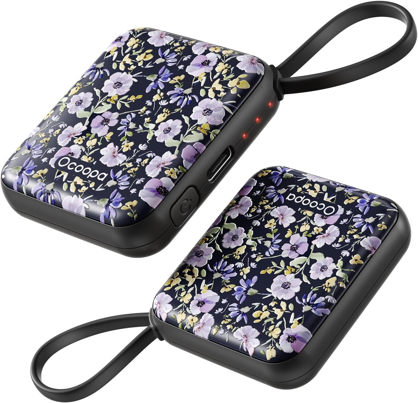 Ocoopa Hand Warmers Rechargeable UT5 Nano – Slim Electric Pocket Heater, Smart Temp Control, 14Hrs Battery, UL Safety, Artists in Bloom Design, Practical Gifts for Women, Christmas, Outdoor, Office