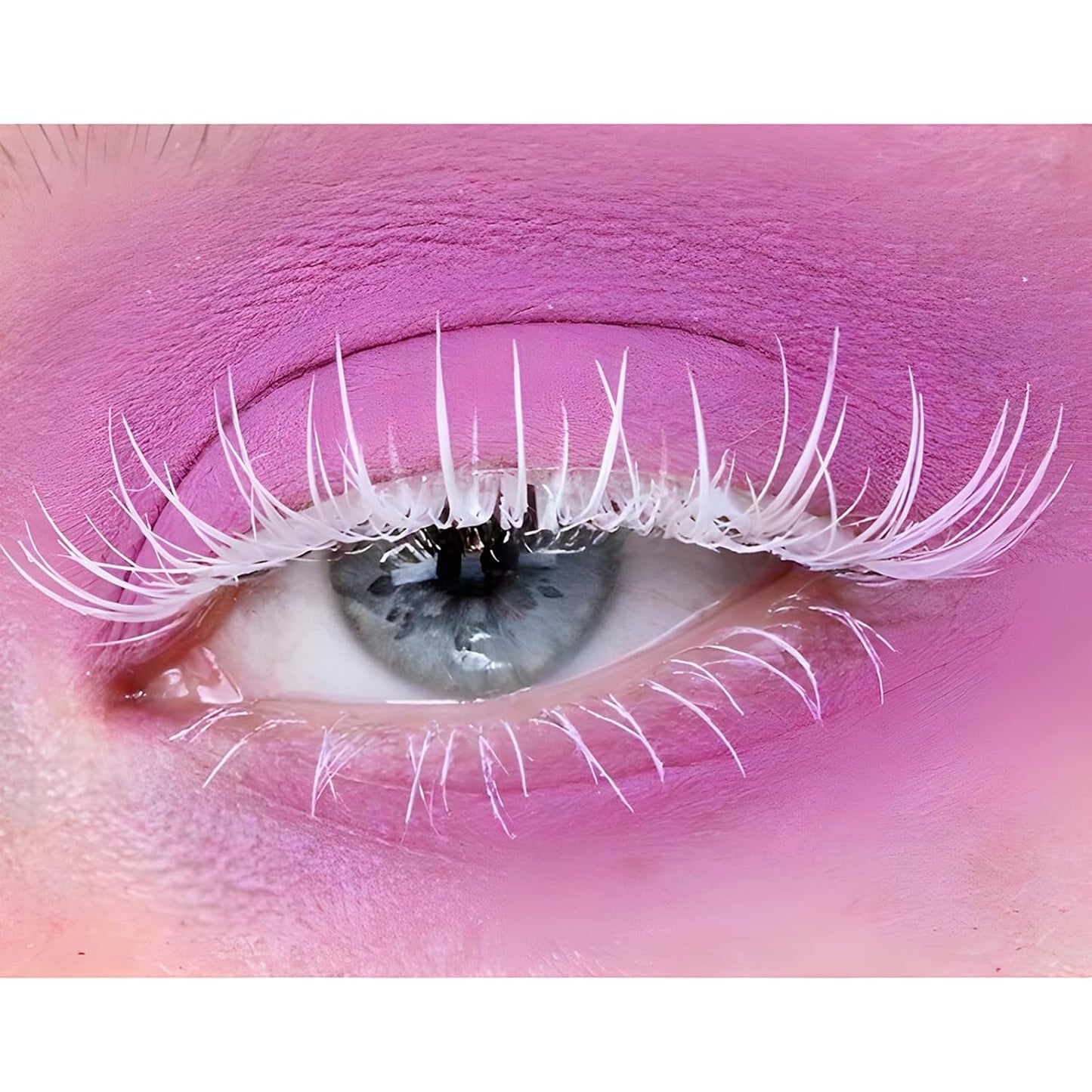 Waterproof Mascara for Eyes White Black Brown Purple Long-lasting colored Mascara Eye Makeup Fast-Dry (White, 0.17 Fl Oz)