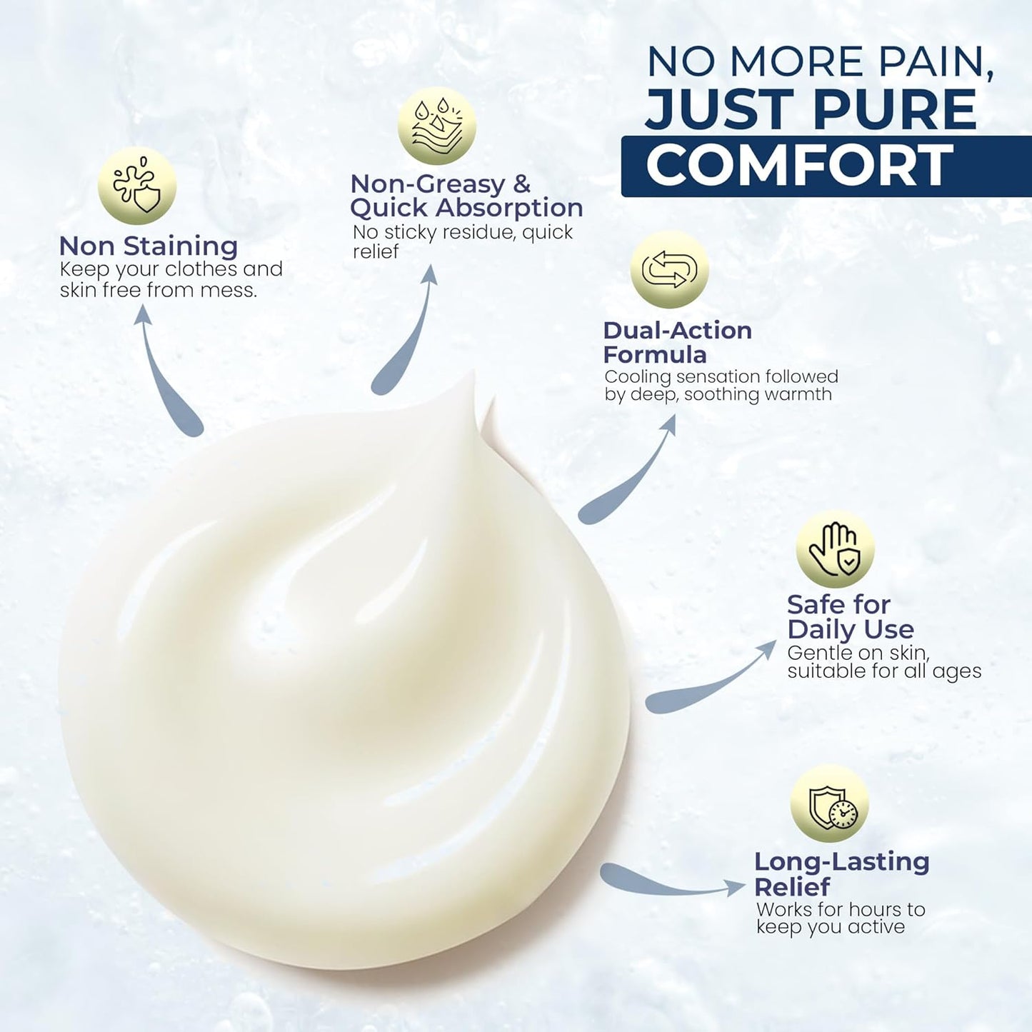 Sombra Original Cool Therapy Gel Cold Pain Relief for Swelling, Growing Pains, Soreness, Post-Workout, Vegan Formula Free of Artificial Fragrances, Dyes, NSAID, Wax, Petroleum, Alcohol - 32oz Pump