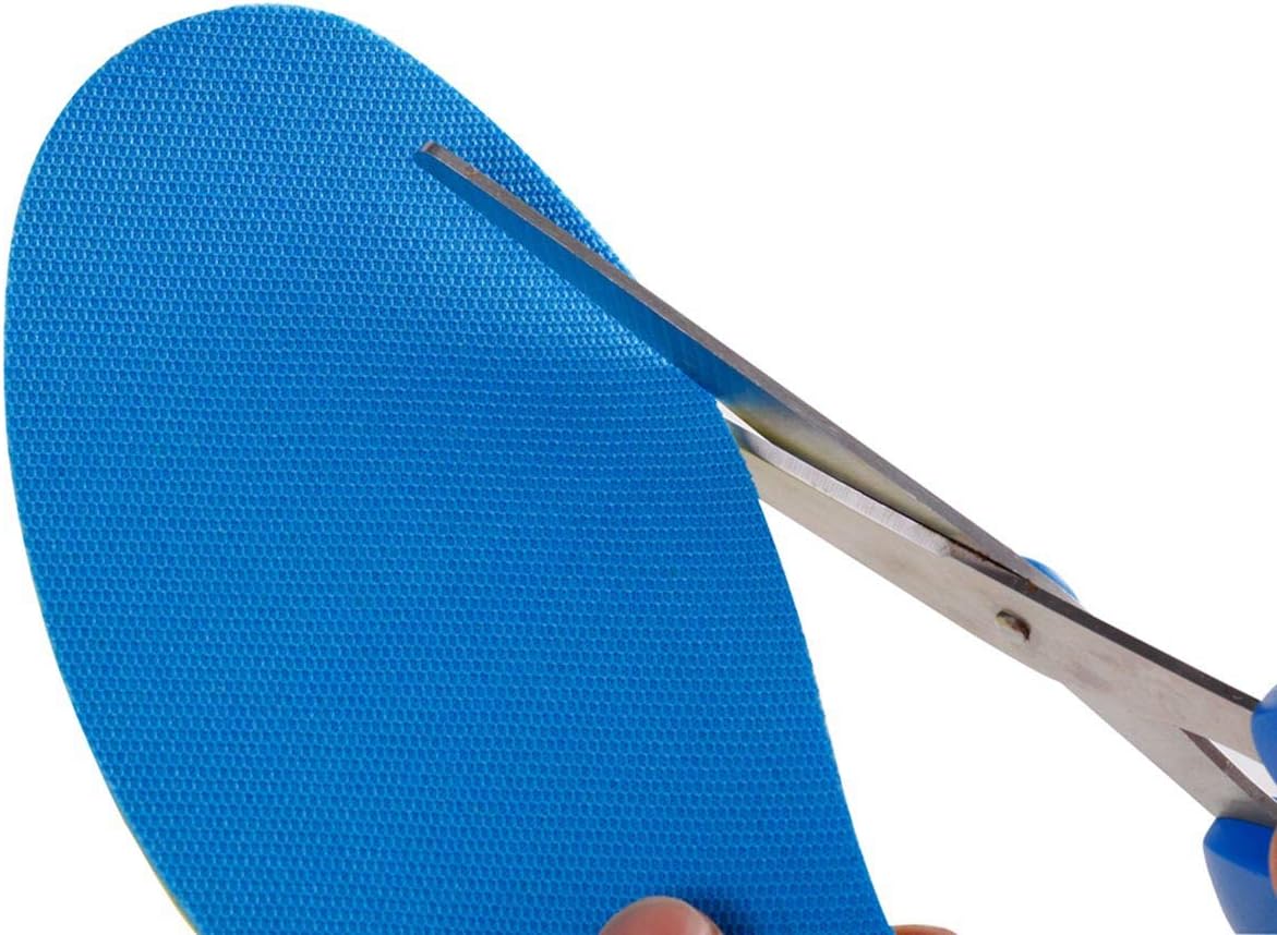 2 Pairs Breathable Insoles, Super-Soft, Sweat-Absorbent, Double-Colored and Double-Layered Shoe Inserts of Foam That Fit in Any Shoes (Blue/Black, 9.5-12 Women/8-9 Men)