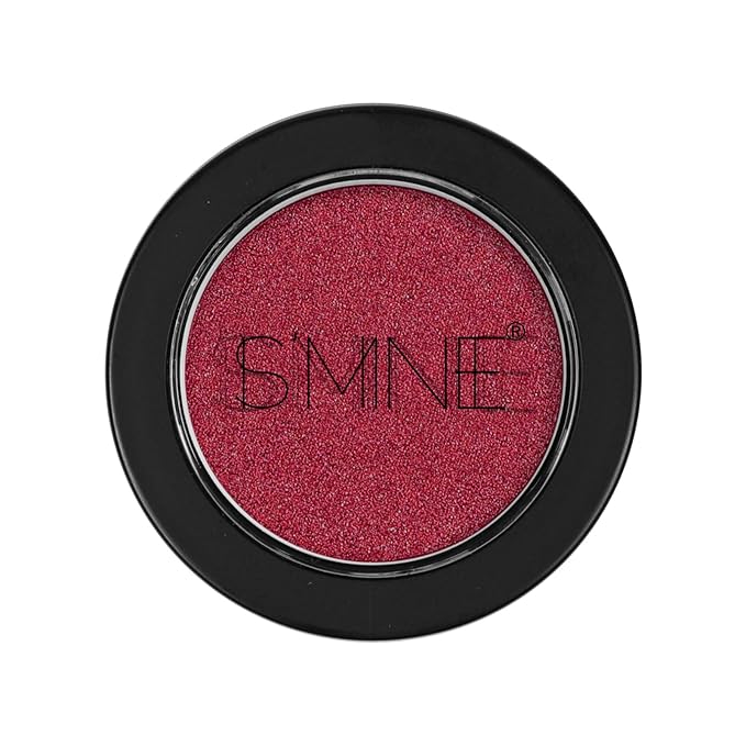 IS'MINE Single Red Shimmer Eyeshadow Powder Palette High Pigment, Longwear, Intense Color Best Red Eyeshadow