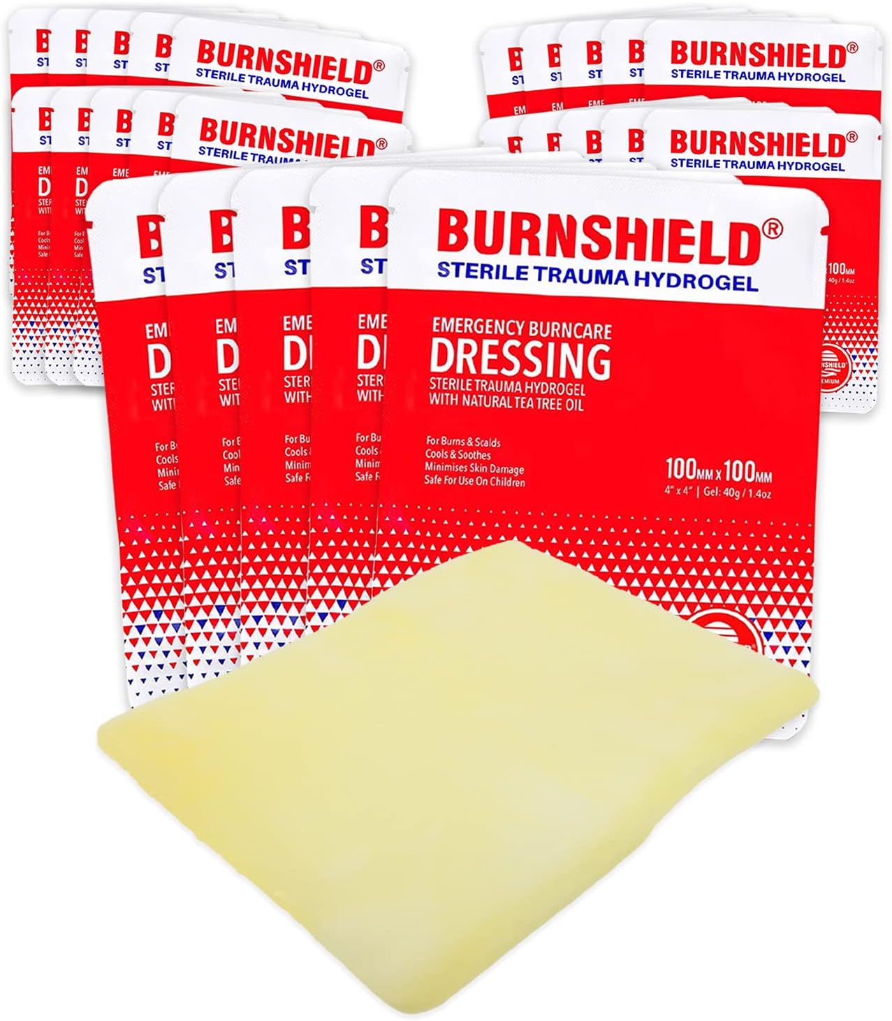 Burnshield 4" X 4" Burn Dressing, Sterile - 25 Count