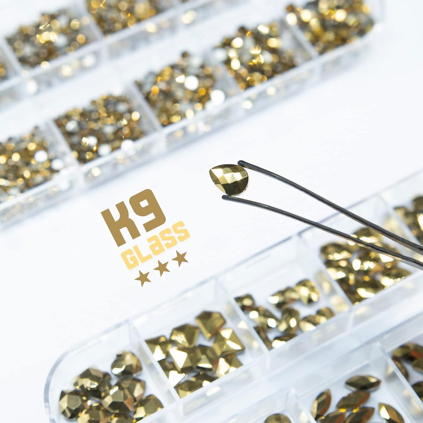 Old Golden Nail Rhinestones 120 Multi Shapes Flatback Gems K9 Glass Stones Metallic Gold Round Beads Diamonds Jewels Crystals w Pick Pen Charms for Nails Faces Eyes Makeup Crafts Clothes Shoes