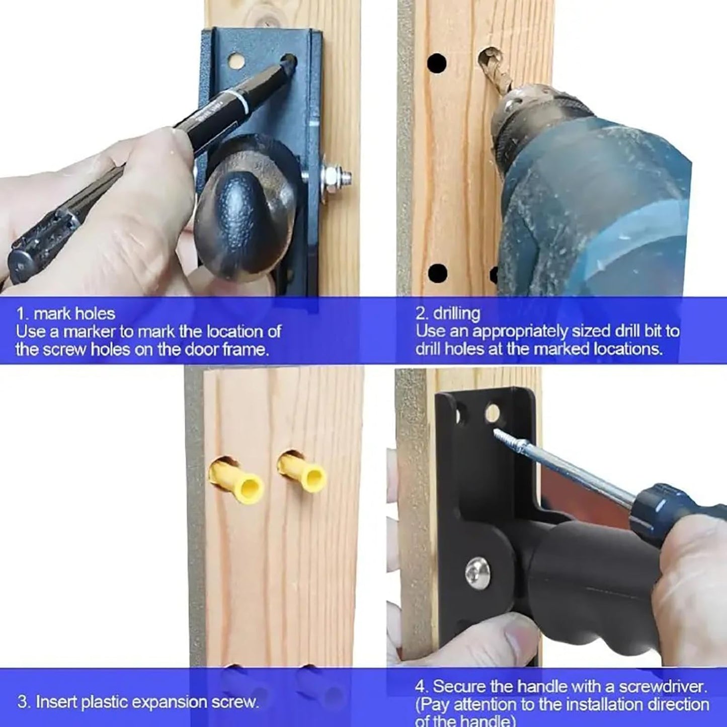 1pack Doorway Flip Assist Handle, Door Assistant Support Grip Handle, Doorway Stair Assist Grab Bar for Seniors, Elderly, Disabled, Handicap and Injured People