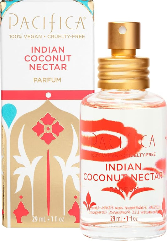 Pacifica Indian Coconut Nectar Perfume Spray – Tropical Vanilla & Coconut Fragrance, Layerable Beachy Perfume for Women, Clean, Non-Toxic, Vegan & Cruelty-Free Formula, All-Day Long Lasting