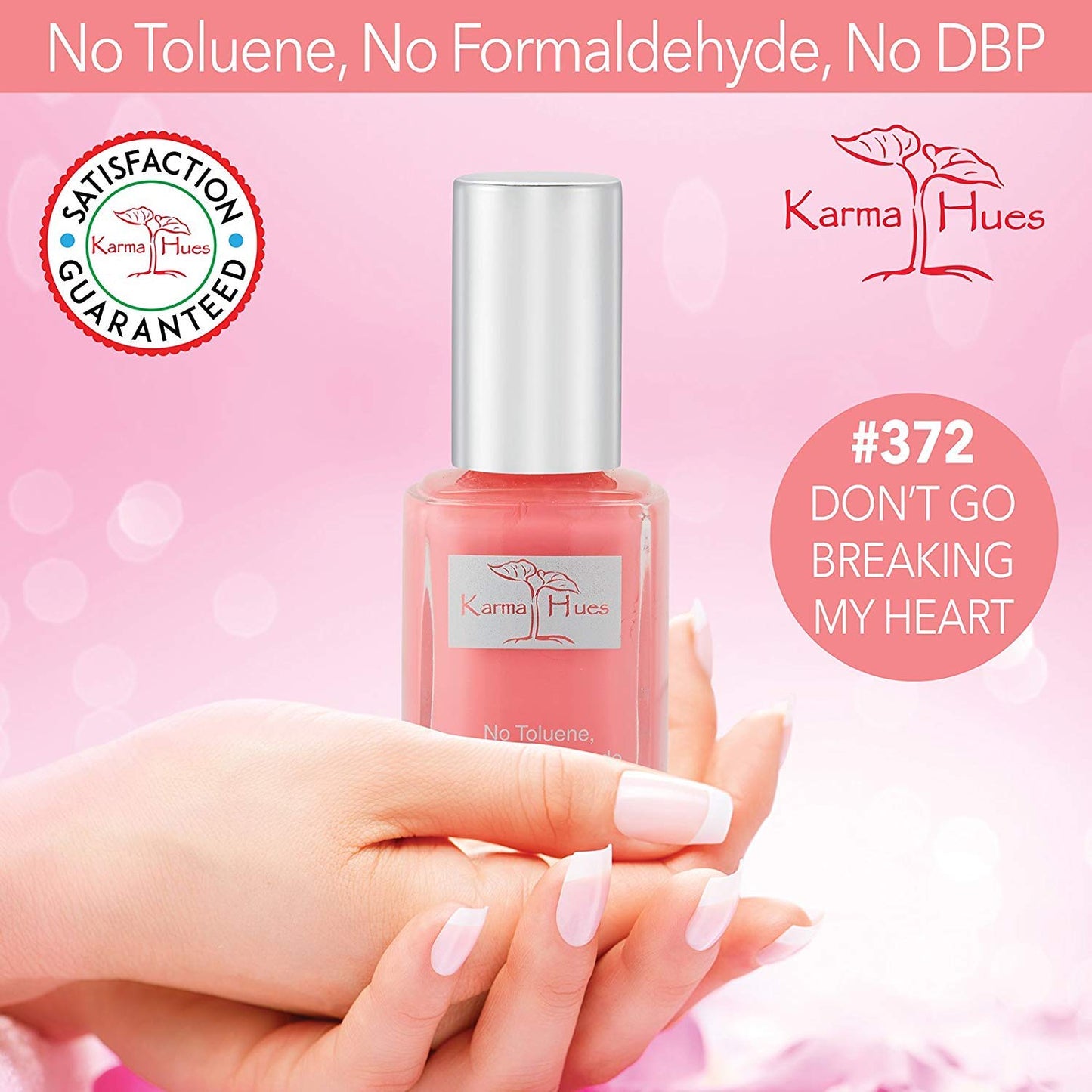Karma Naturals Nail Polish – Non-Toxic, Vegan & Cruelty-Free (Don't Go Breaking My Heart, 0.43 fl oz)