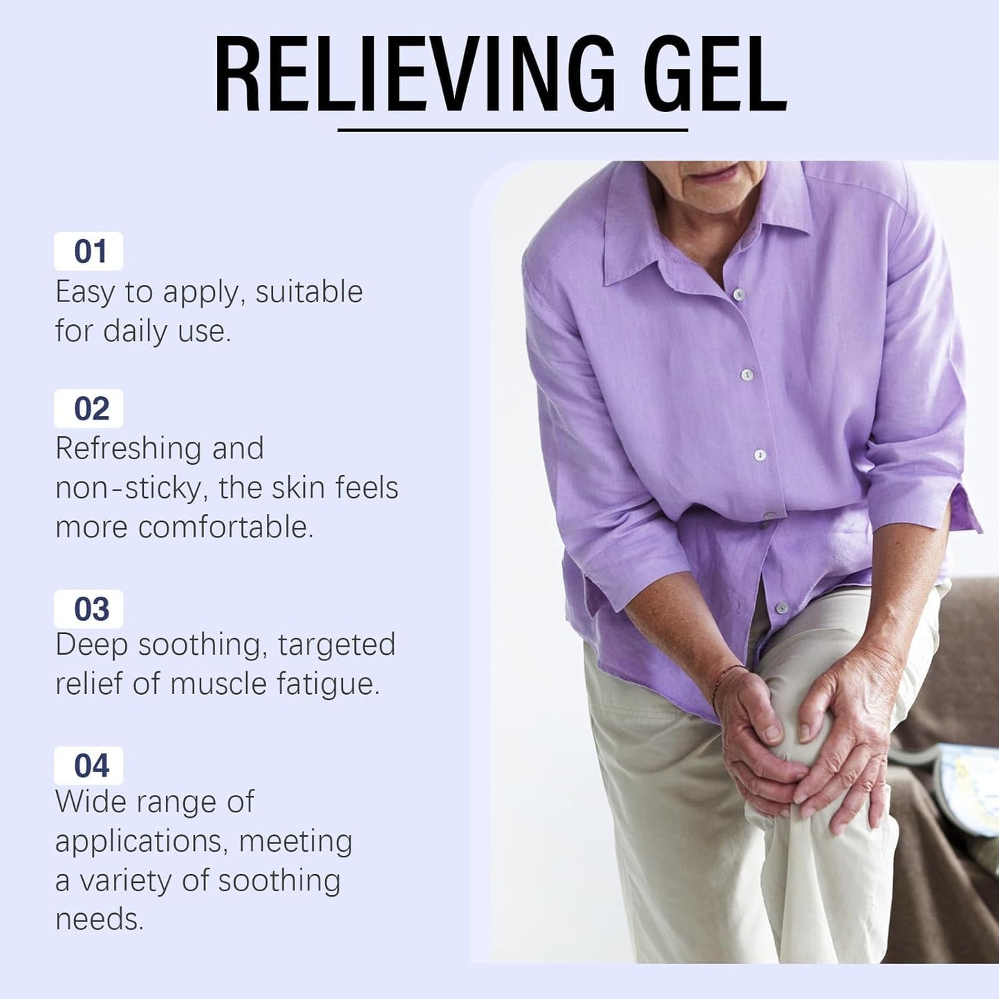 Soothing Cooling Gel 100g, Relieving Body, Pain Relieving, Sports Soothing Cooling Gel Body Care Lotions, Fast Absorbing for Women and Men