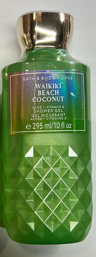Bath and Body Works WAIKIKI - BEACH COCONUT Shower Gel 10 Fluid Ounce (2020 Edition)