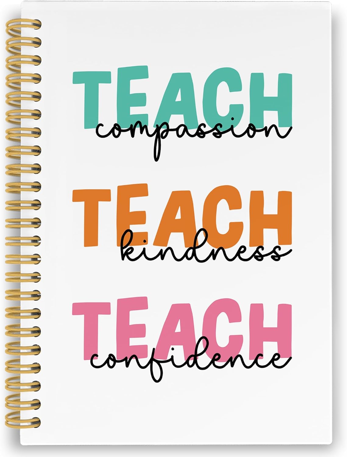 Teacher Gifts Spiral Notebook, Inspirational Journaling Notebooks for School office, Thank You Teachers Hardcover Journals Gifts for Women, 160 Pages 5.5 x 8.3 Inch, Teacher Appreciation Gift