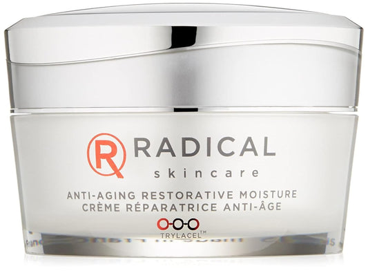 Radical Skincare Anti Aging Restorative Moisturizer - w/Jojoba, Vitamin E, & Aloe | Hydrating | Antioxidant Rich, Non-Drying, Gentle | For All Skin Types | Paraben & Cruelty Free (1.7 Oz)