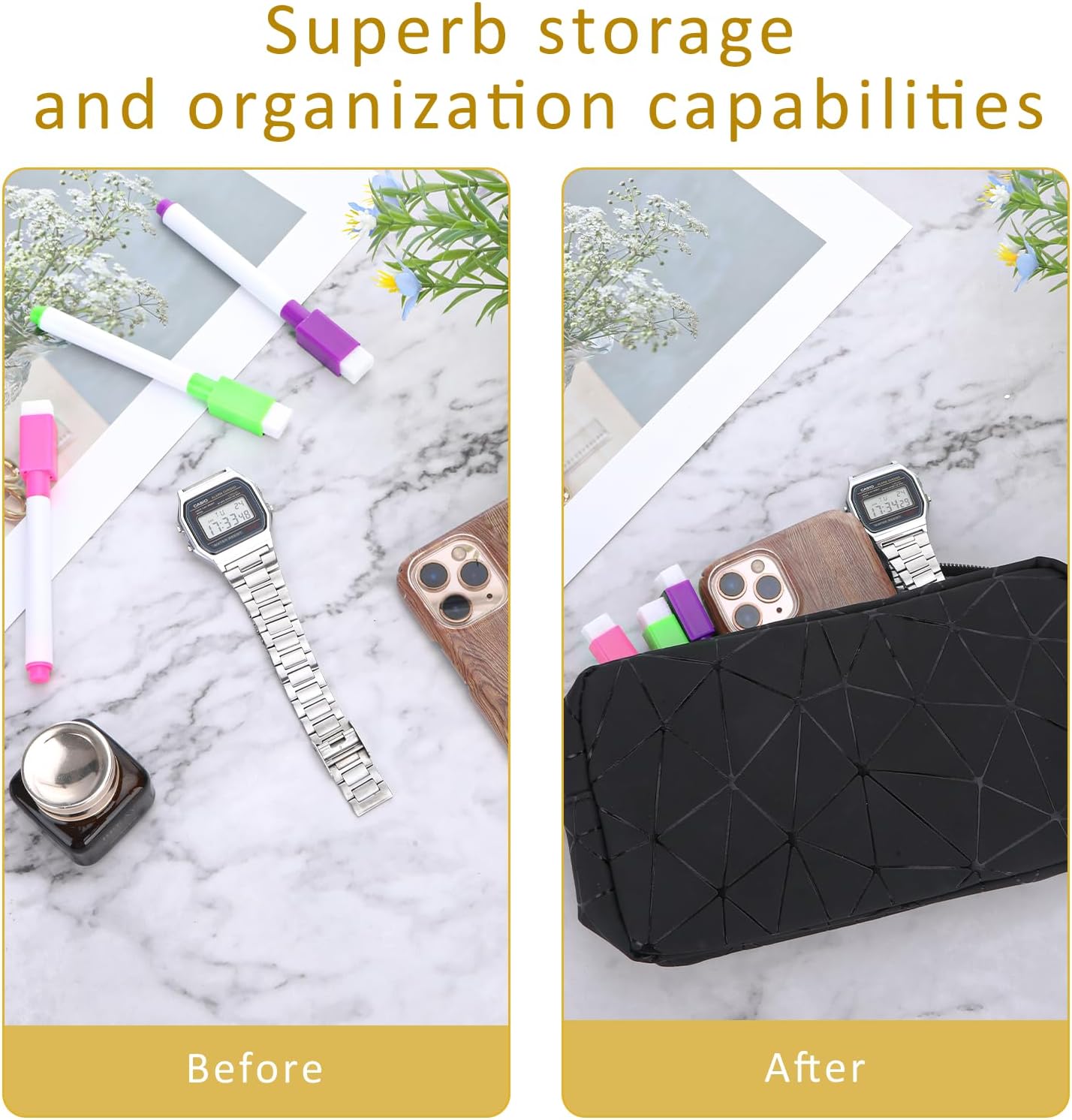 Period Bags for Teen Girls, Tampon Holder for Purse, Waterproof Portable Leather Period Pouch, Sanitary Napkin Storage Bag, Black Makeup Bag Set, Pad Pouches for Period for Girls