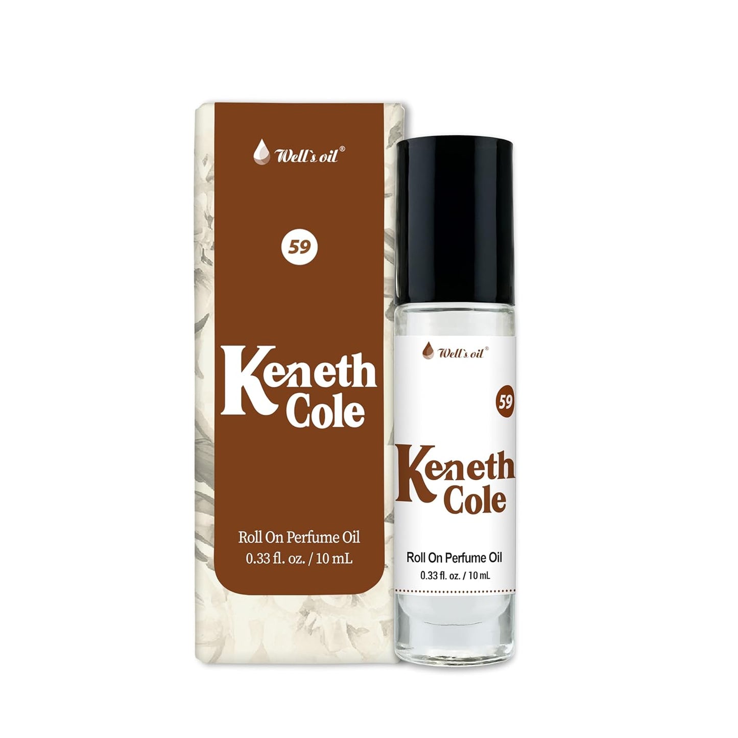 Well's Oil Well's Perfume Oil Roll-On (Keneth Cole) | Clean, Rich, Pure Scent | Alcohol-Free | Oil Based | Long Lasting | Concentrated Roll-on Perfumes for Women and Men | 10 ml / 0.33 fl Oz