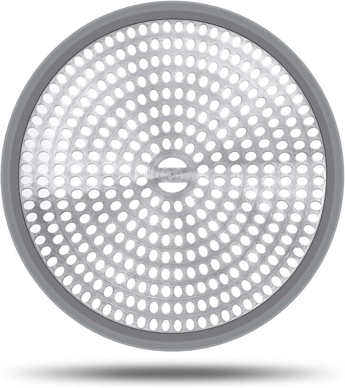 LEKEYE Shower Hair Catcher Drain Protector Strainer-Steel & Silicone 2 Pack