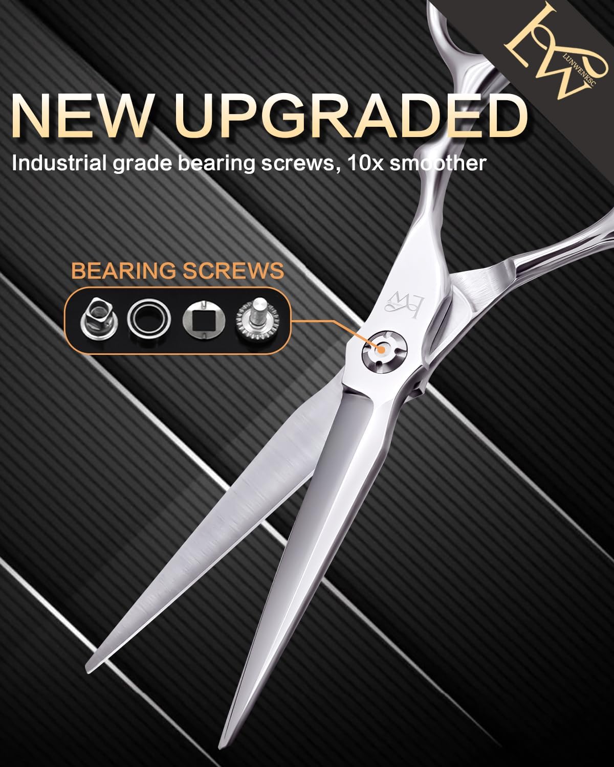 Hair Cutting Scissors Professional,Undergoes Rigorous 238-Step Process,Professional Hair Scissors For Women & Men,440C Steel,7 IN,1 Pack