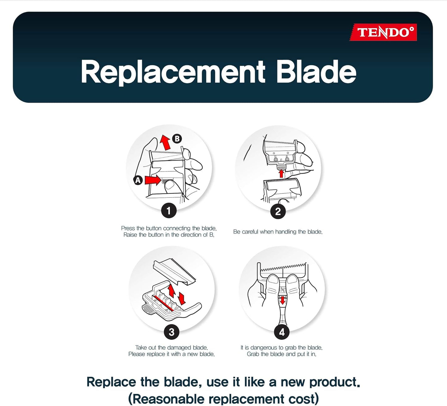 Packing Tape Dispenser: TENDO° Home & Office Line – Great for Box Sealing, Packaging, Shipping & Moving with Patented 10° Sloped Chromium Blades, 1.77’’ ~ 2’’ X 109 yd. - SY-123_Navy