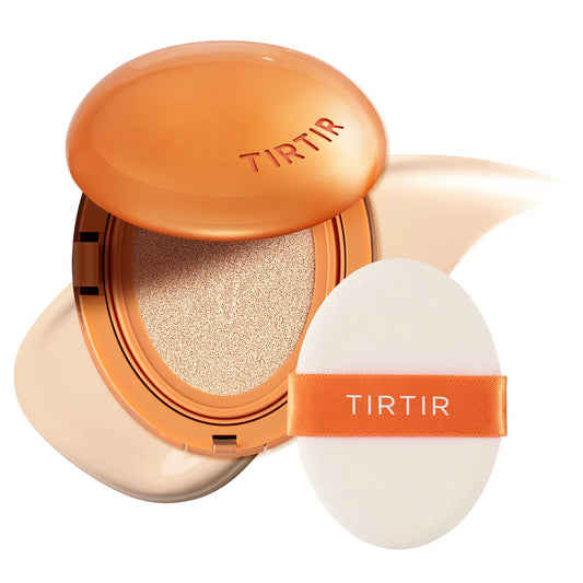 [*Mini Size*] TIRTIR Mask Fit Ai Filter Cushion Foundation | AI-Like Semi-Matte Finish - Up to 72-Hour Medium to Full Coverage Korean BB Cushion Make up Beauty, #17N Vanilla, 0.15 Fl Oz