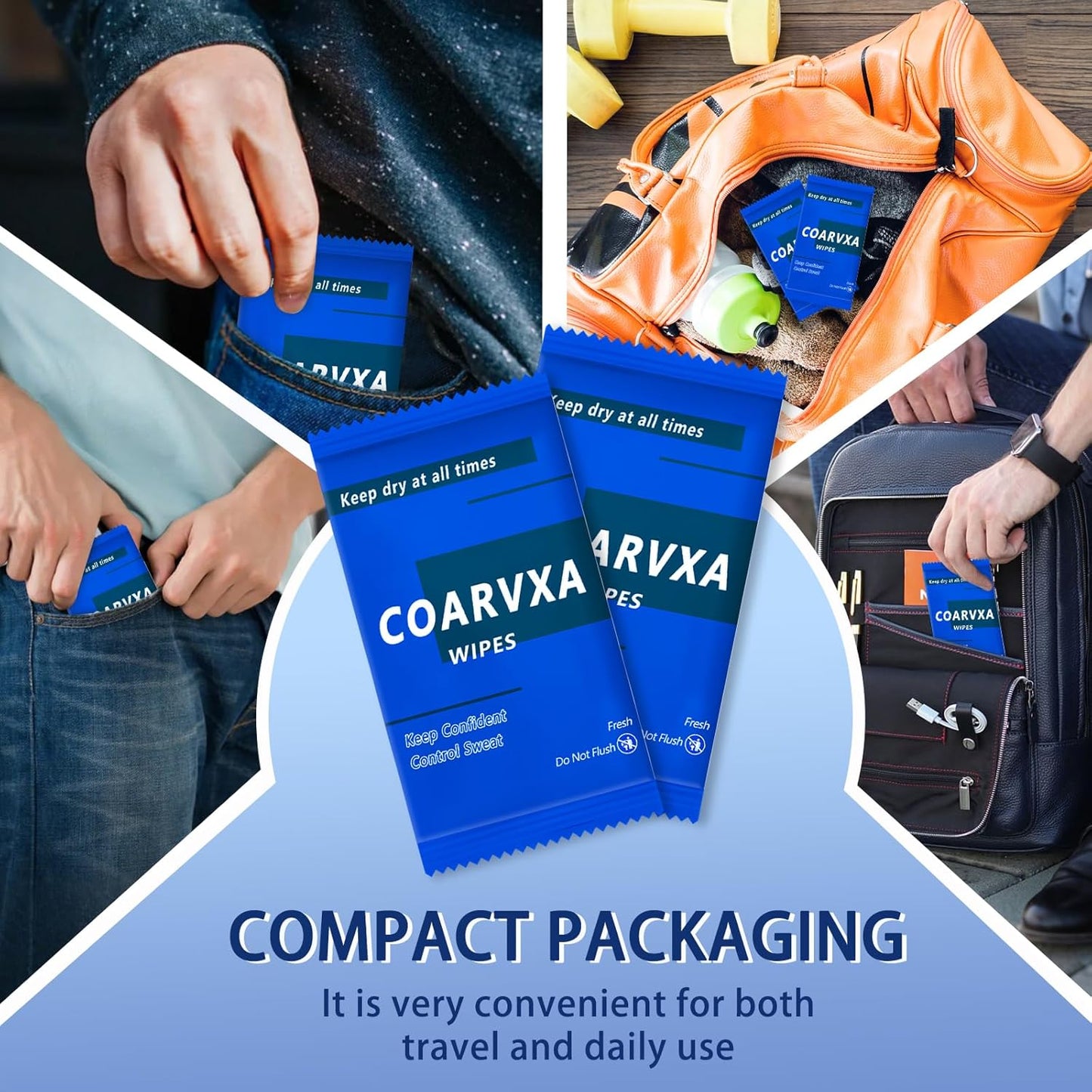 Mini Deodorant Body Wipes 100 pieces of deodorant Wipes And Travel To Clean Skin And Travel Deodorant Individually Wrap Hypoallergenic For Female Male Teenagers