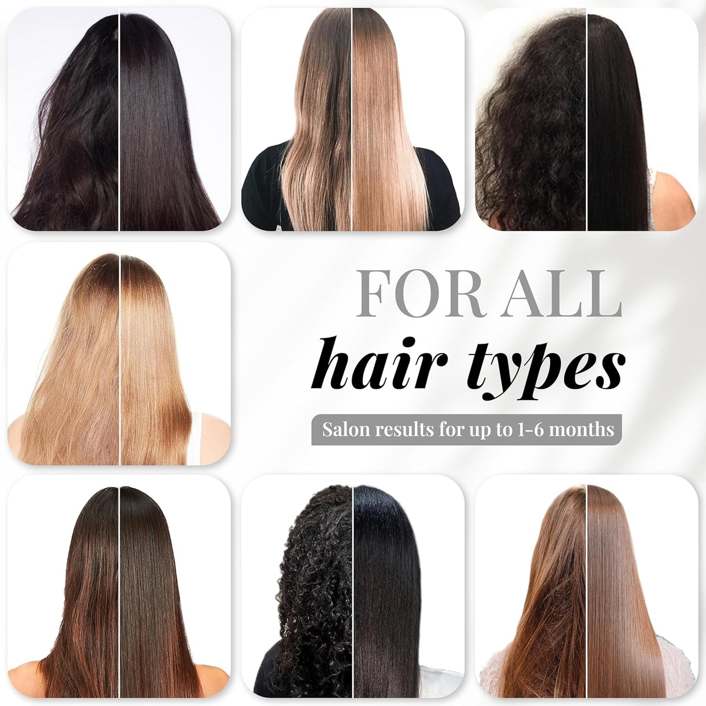 Expert Hair Sensation Keratin Hair Treatment Brazilian 100ml + Deep Cleansing Shampoo 30ml - Anti Frizz, Brazillian Smoothing Keratin- Keratina Para Alisar El Pelo, Emulsion Zero Alisado –Complete Set