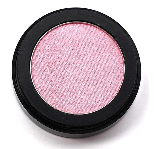 Pink Glow Satin Light Baby Pink Opal Sunkissed Shimmering Shimmer Pressed Powder Single Vegan Eyeshadow; Talc, Paraben & Cruelty Free