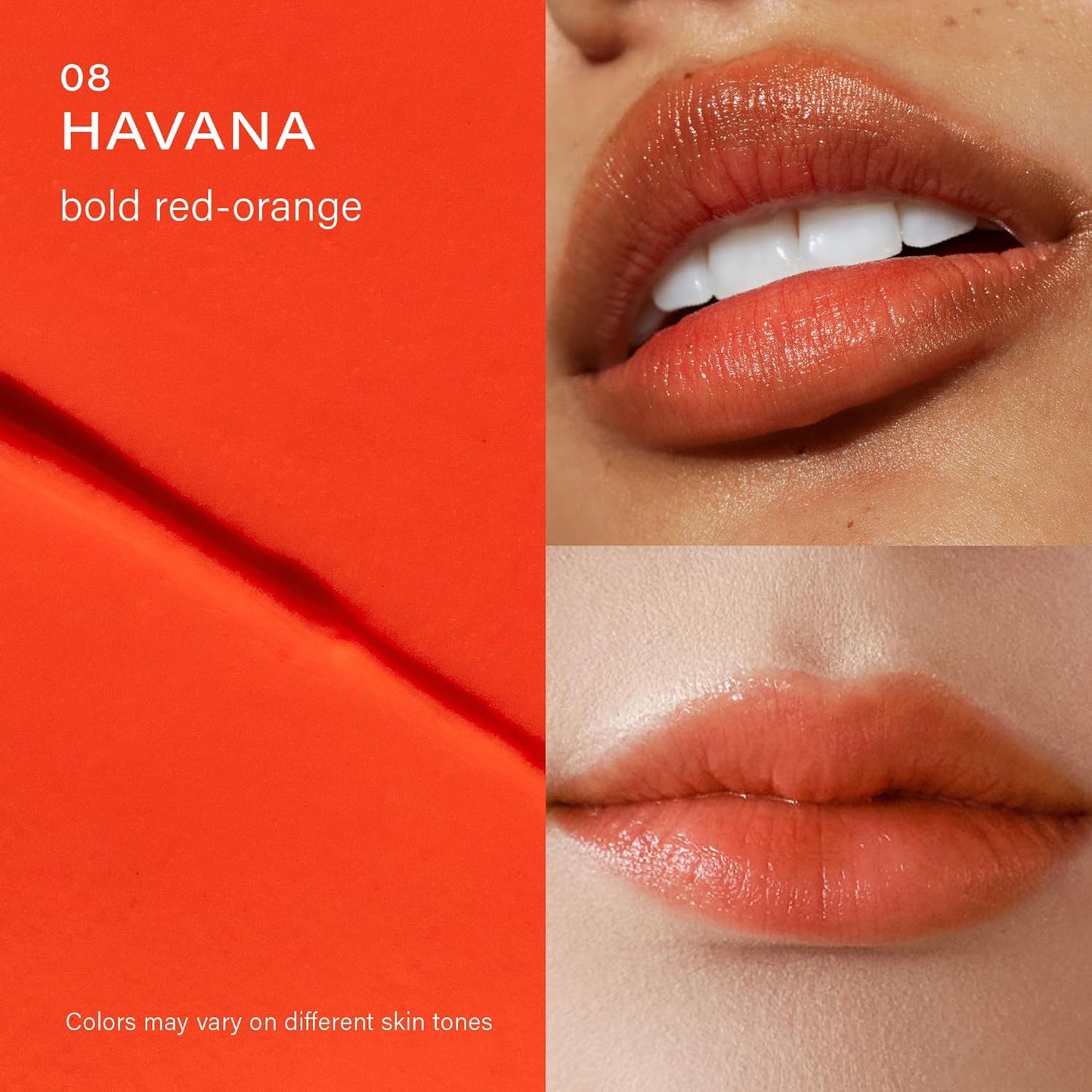 Melixir Vegan Lip Butter (12 Colors), Hydrating Tinted Lip Balm Stick, Bee-Free, Petrolatum-Free, Plant-Based, Moisturizes Dry & Chapped Lips With Shea Butter, Sheer, Natural Finish - #08 Havana