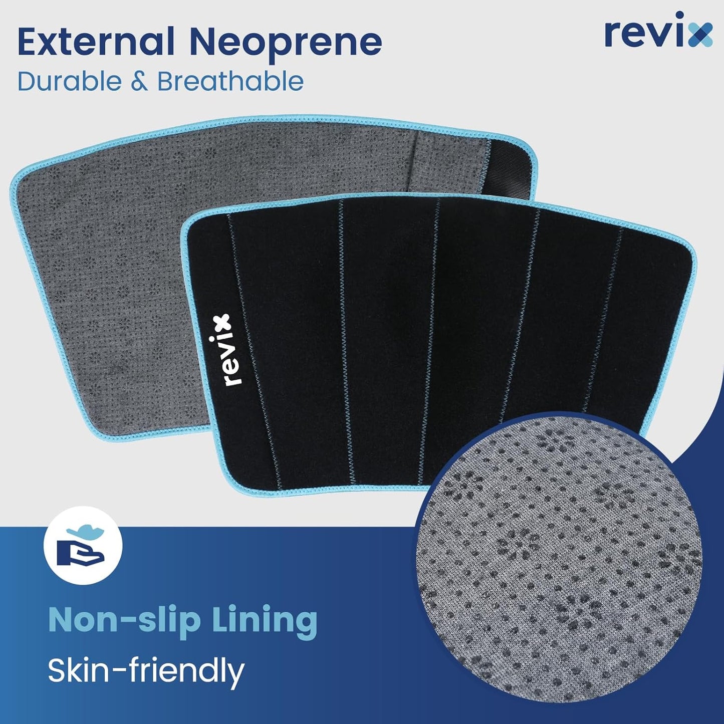 REVIX Shin Ice Pack Reusable Leg Ice Pack Wrap Cold Therapy Compression Sleeve for Calf, Elbow, Arm and Knee Discomfort Recovery and Support, 360° Full Coverage
