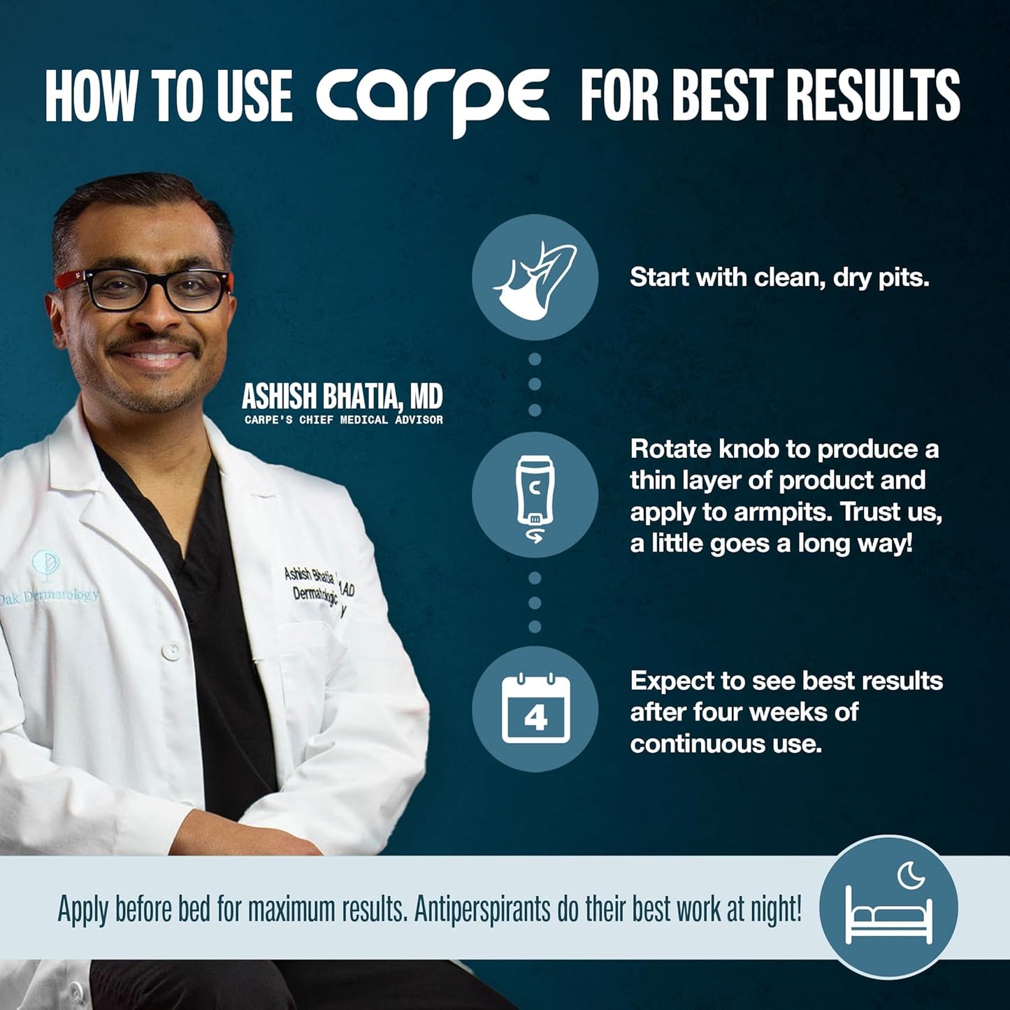 Carpe Underarm Antiperspirant Deodorant Advanced Sweat & Odor Protection Formula - Deodorant for Men & Women Helps to Combat Excessive Sweating with Odor Control - Mountain Breeze (Pack of 2)