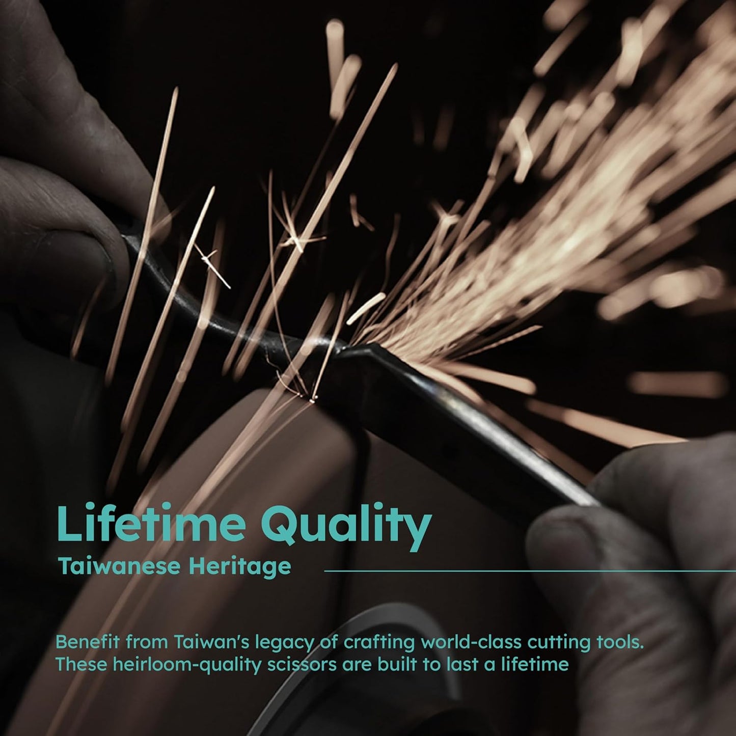 6.3" Hair Scissors – Special Blade Angle, Ideal for both Straight Cutting and Slide Cutting, Baber Shears Made with Premium VG10 Steel, Lightweight, Razor-Sharp, Ergonomic Handle for Comfort