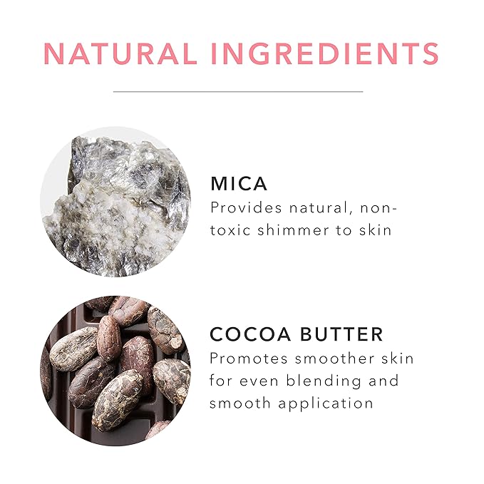 100% PURE Powder Blush (Fruit Pigmented), Mimosa, Soft Shimmery Finish, Nourishes Skin w/Rosehip Oil, Cocoa Butter, Natural Makeup (Light Coral) - 1.81 oz