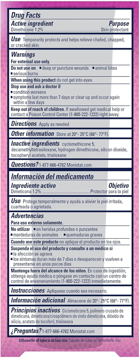 Monistat Chafing Relief Powder Gel, Long-Lasting Anti-Chafing Protection for Bikini Area, Thighs and Bra Lines, 1.5 Oz, Pack of 4