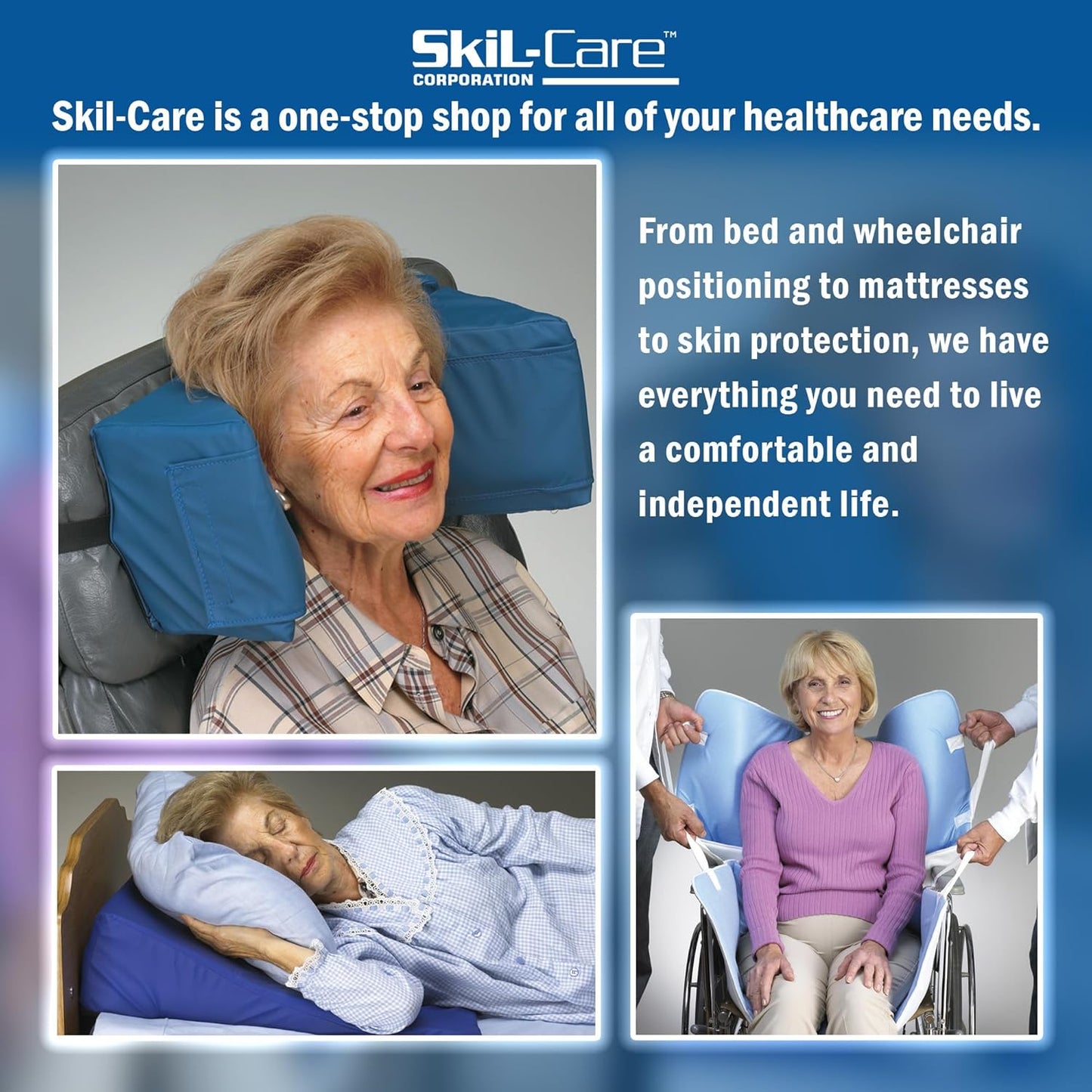 Skil-Care Half-Size Vinyl Bed Rail Pads (Pair), 36” L x 14” W x 1” D – Bed Pads for Elderly Adults Safety, Padded Hospital Rail Covers, Easy-to-Clean Vinyl, 401090