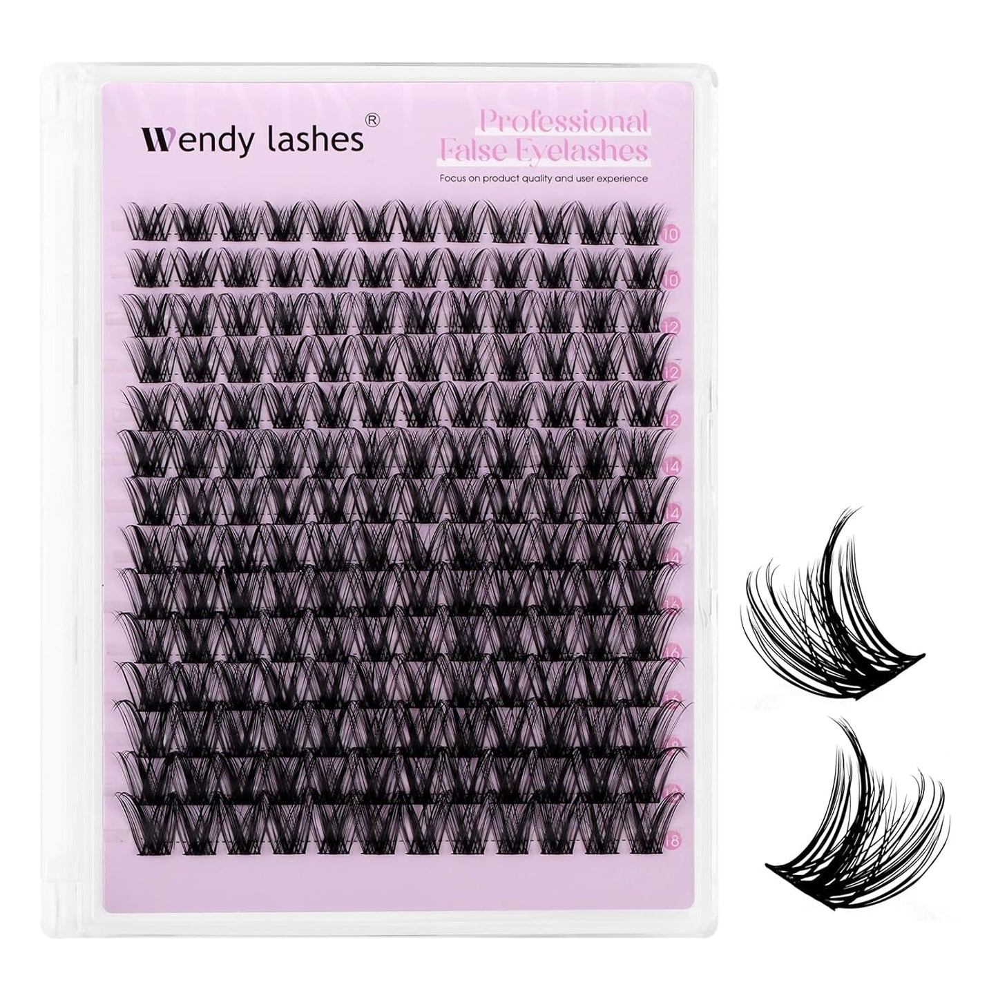 Individual Lashes DIY Matte Black Lashes Cluster Nature Eyelash Extensions Cluster Eyelashes,LC02,10-18mm