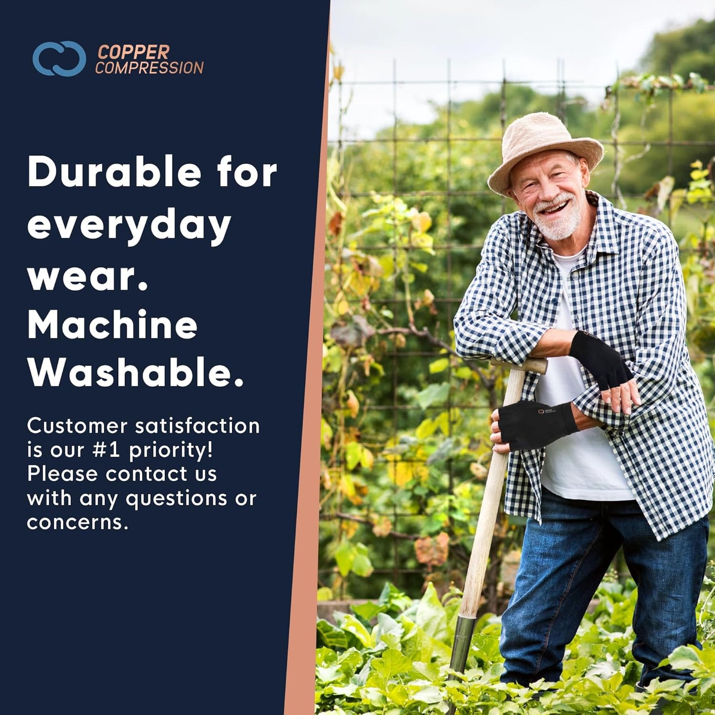 Copper Compression Arthritis Gloves | Fingerless Arthritis Carpal Tunnel Pain Relief for Men & Women | Hand Support Wrist Brace for Neuropathy, Rheumatoid, Tendonitis, Swelling, Crocheting, Typing Pink M