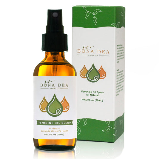 Bona Dea Naturals’ “The Original” All Natural Feminine Deodorant Spray | Intimate Yoni Oil Relief for Vaginal Itch, Odor, & Dryness | 2 oz Spray