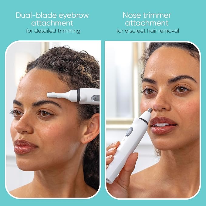 Conair GIRLBOMB All-in-One Face/Body Trimmer and Shaver Set for Women, Wet/Dry, Rechargeable